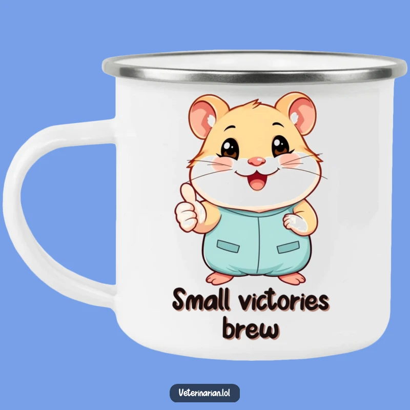 Durable Funny Hamster Nurse Camping Mug - Outdoor Cheer Gift