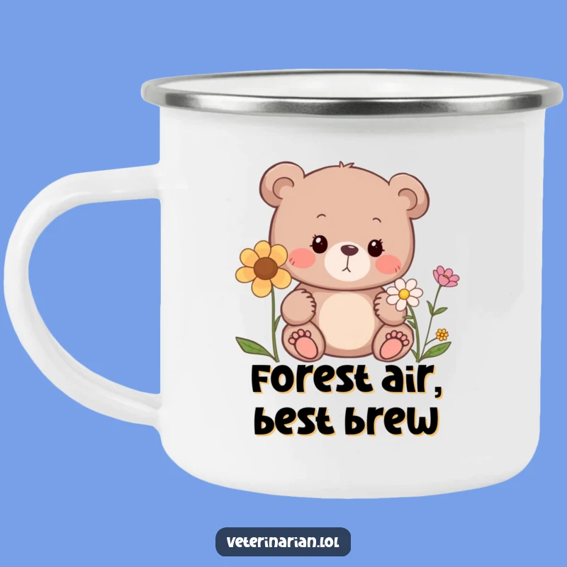 Funny Bear Camping Mug: Sip Nature's Wonders, Hilarious Outdoor Gift