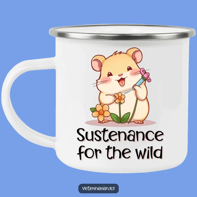 Funny Hamster Camping Mug: Adventure with Care! Your Funny Gift