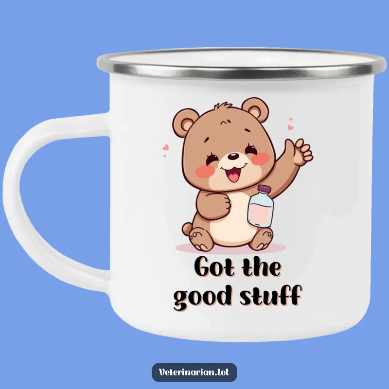 Funny Relief Bear Potion Camping Mug - Adventure Fuel for Laughs