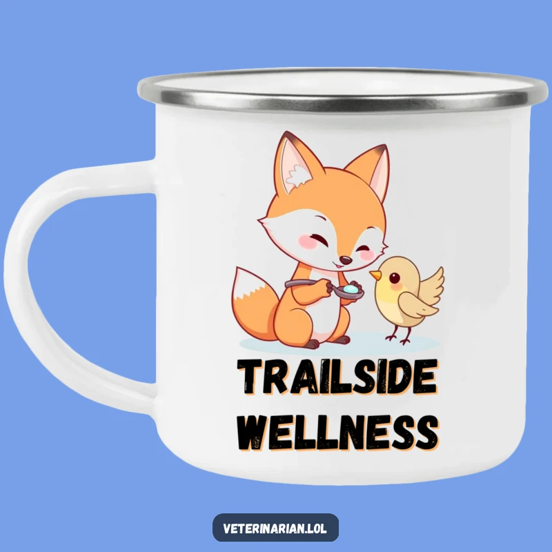 Funny Fox Camping Mug: Adventure with Care! Your Funny Gift