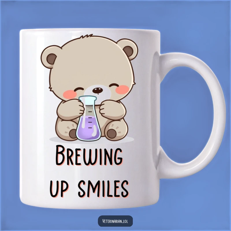 Funny Bear Cub Science Mug: Adorable & Hilarious Gift for Budding Chemists