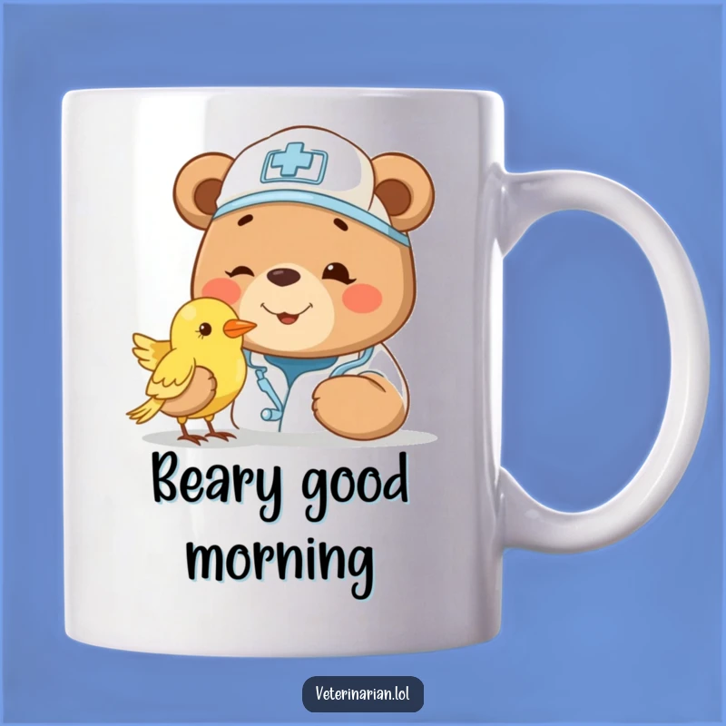 Funny Bear Vet Mug: Kind Doctor Gift for Animal Enthusiasts