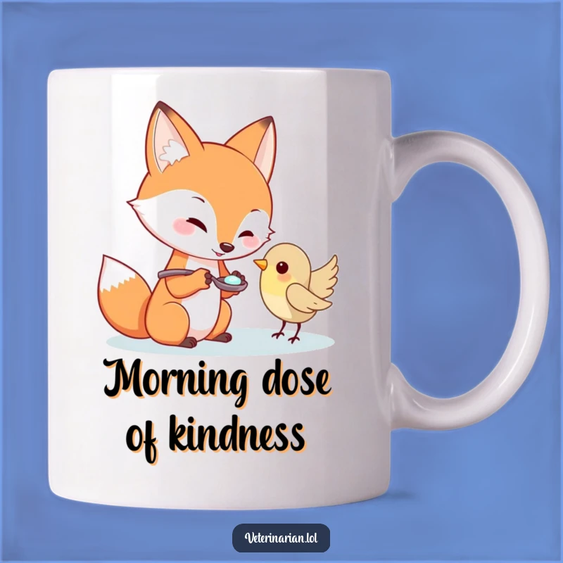 Funny Fox Bird Medicine Mug: A Caring Funny Gift for Friends in Need