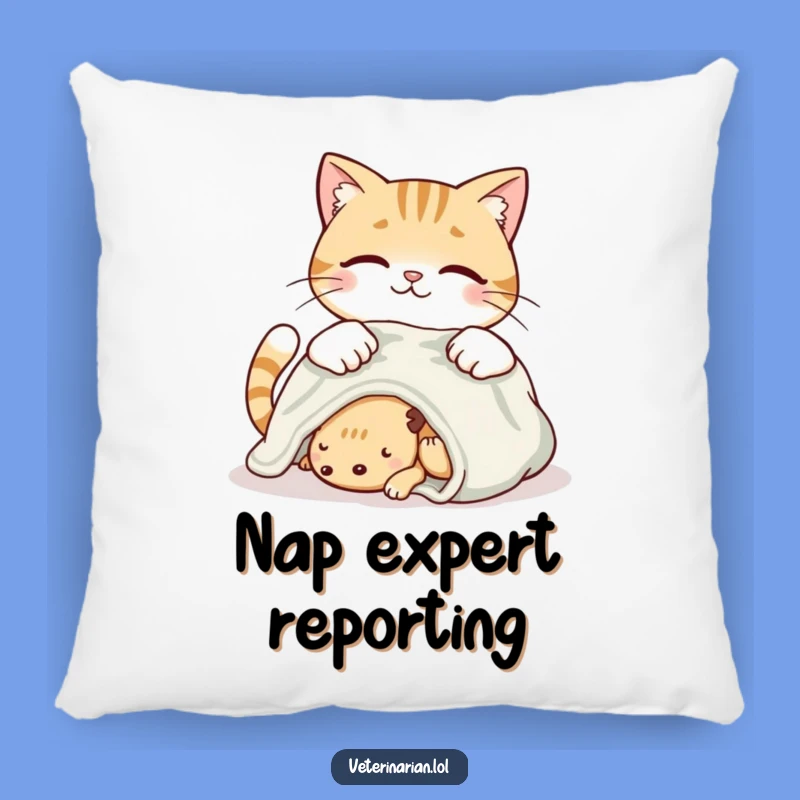 Funny Caring Cat Pillow: Add Softness and Love to Your Home