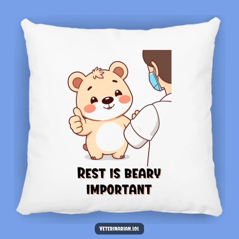 Funny Bear Thumbs-Up Throw Pillow: Add Comfort and Cute Support to Your Home