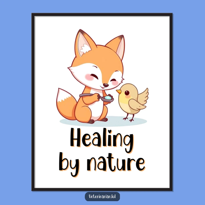 Funny Fox Digital Art: Instant Kindness with This Funny Gift