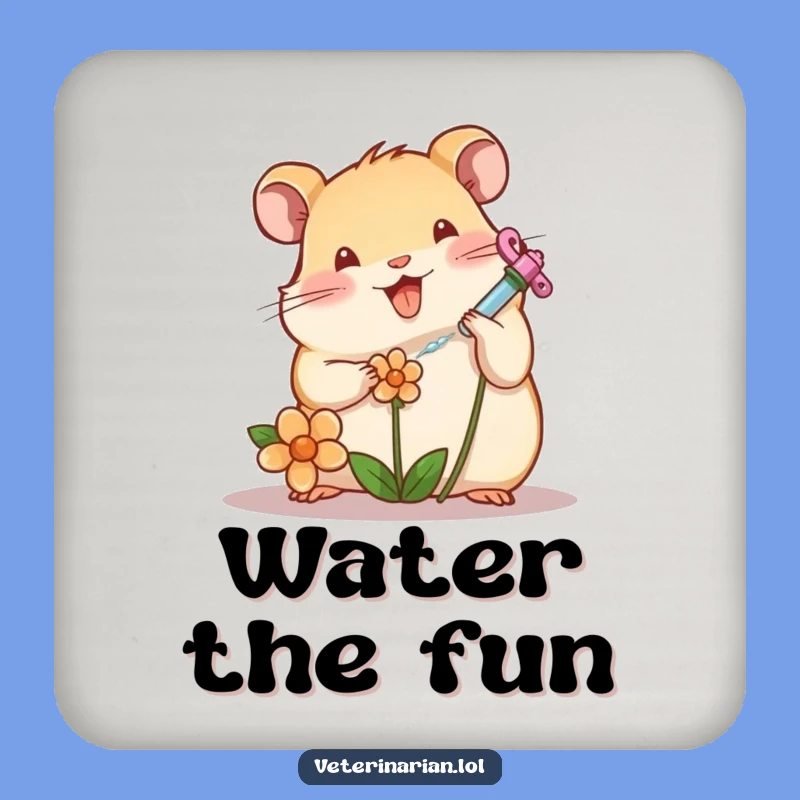 Funny Hamster Coaster: Protect Surfaces with This Sweet Funny Gift