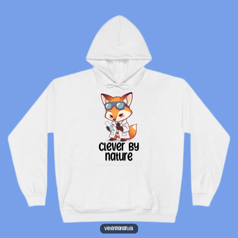 Funny Fox Scientist Hoodie: Cozy Comfort for Your Scientific Pursuits