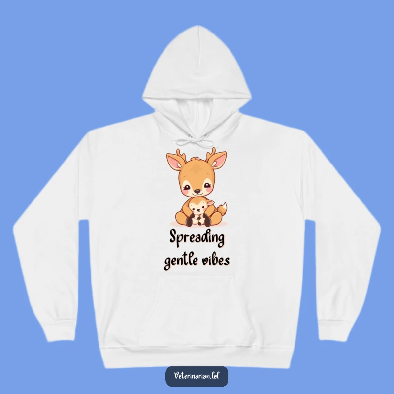 Funny Gentle Deer Hoodie: Snuggle Up in Nature’s Comfort