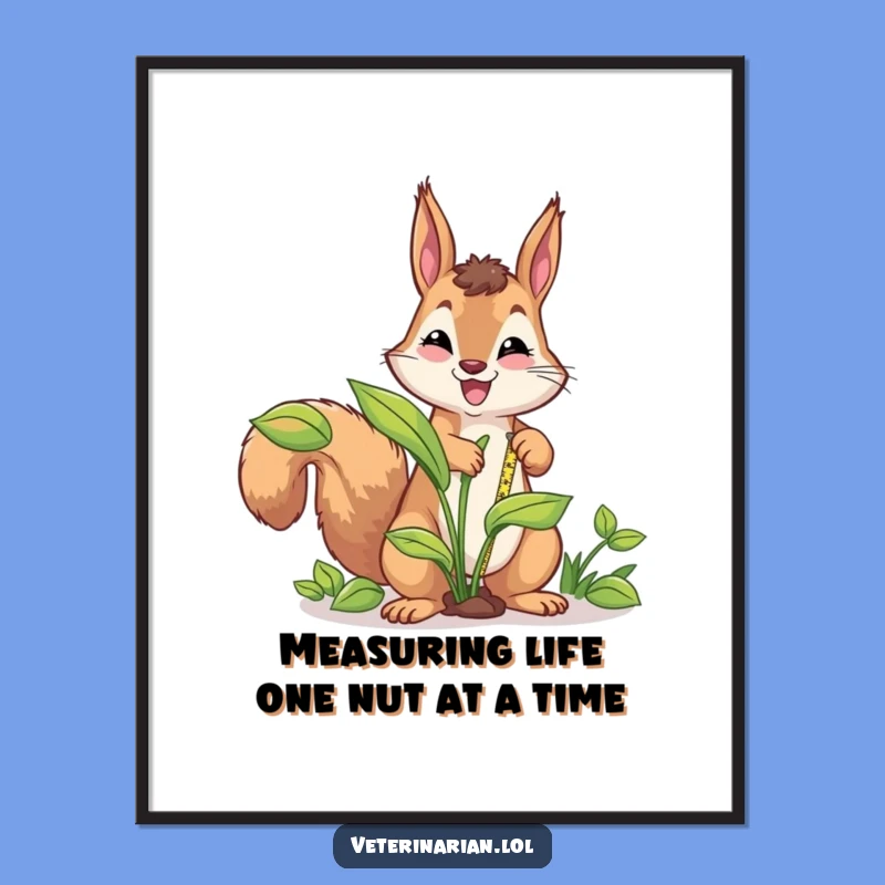 Free Printable Squirrel Gardener Wall Art - Funny Downloadable Decor for Plant Lovers