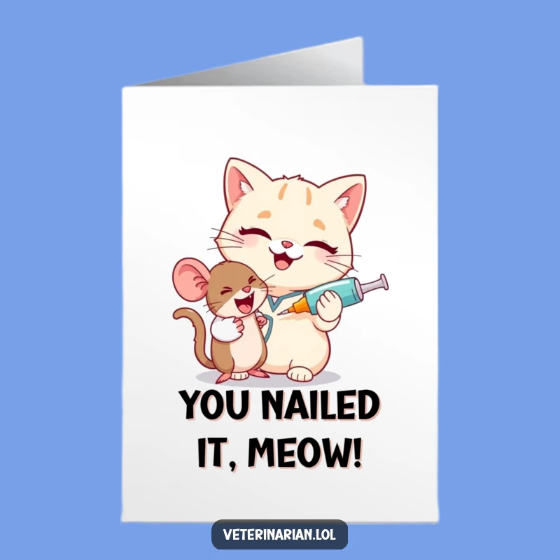 Free Printable Cat Vet Congratulations Card - Hilarious Downloadable for Any Occasion