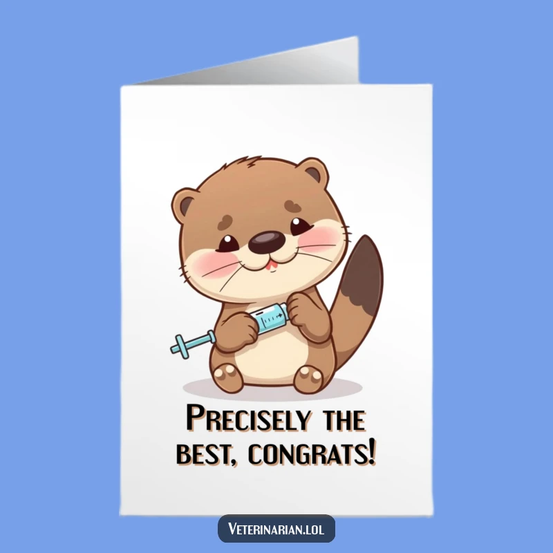 Free Printable Congrats Card: Otter's Precise Potion, Perfect Downloadable Success Gift