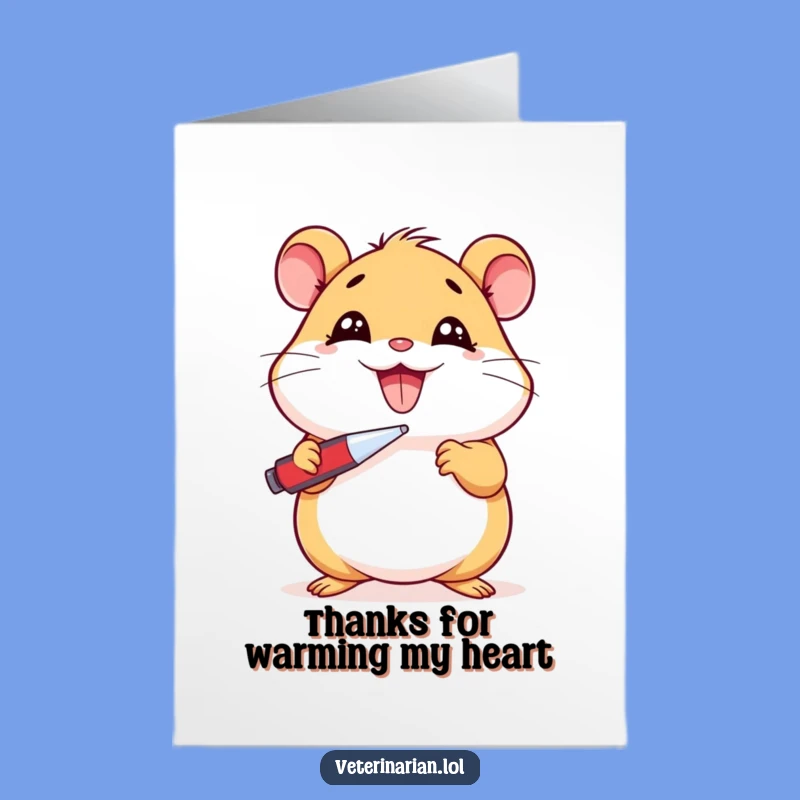 Free Printable Thank You Card: Hamster Feels Good - Quirky Downloadable Gift!