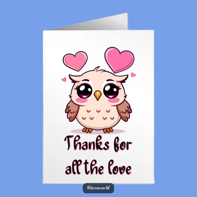 Free Printable Thank You Card: Owl Heartfelt Thanks - Adorable Downloadable Gift!