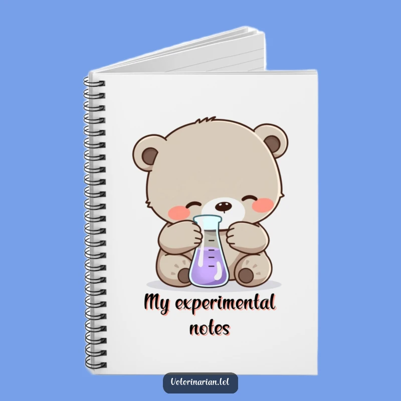Funny Bear Cub Science Notebook: Record Your Discoveries in this Adorable Journal