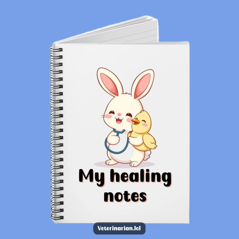 Funny Bunny Vet Notebook: Jot Down Notes with Caring Humor
