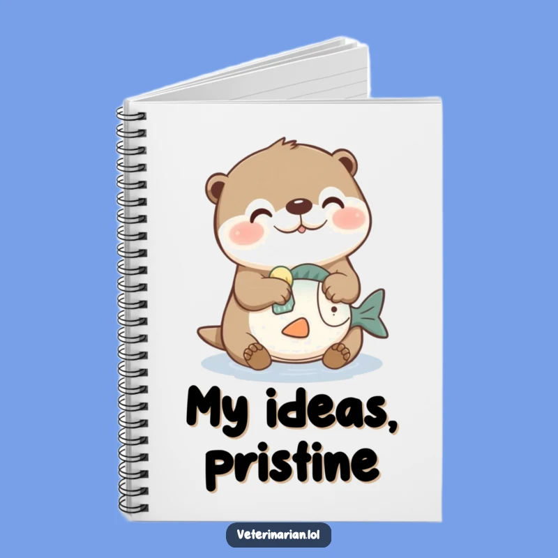 Funny Otter Cleaning Notebook: Jot Down Tidy Thoughts