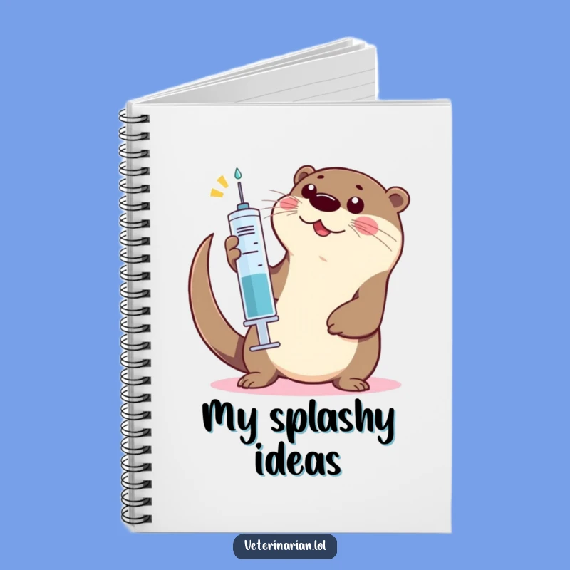 Funny Otter High-Five Notebook: Playful otter notes, a witty and funny gift for students.