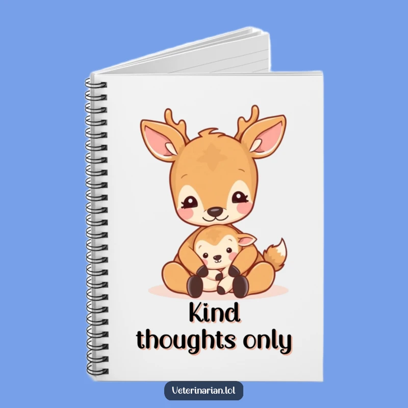 Funny Gentle Deer Notebook: Write Your Thoughts with Calmness