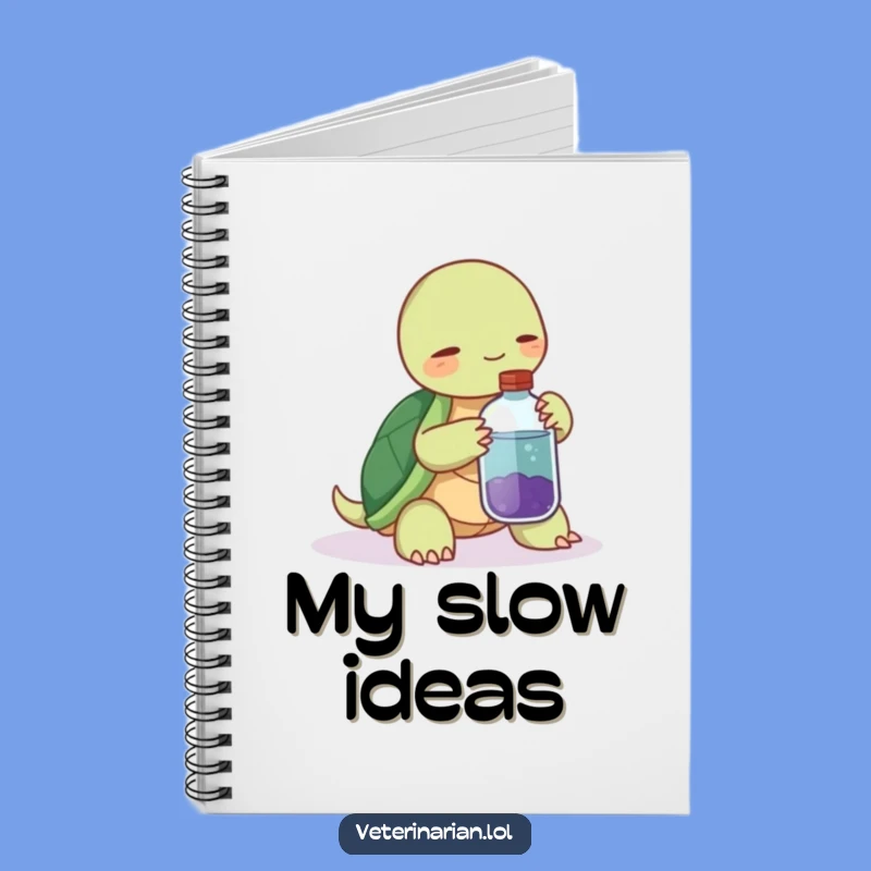 Funny Turtle Potion Notebook: Jot Down Calm Thoughts with a Gentle Nudge