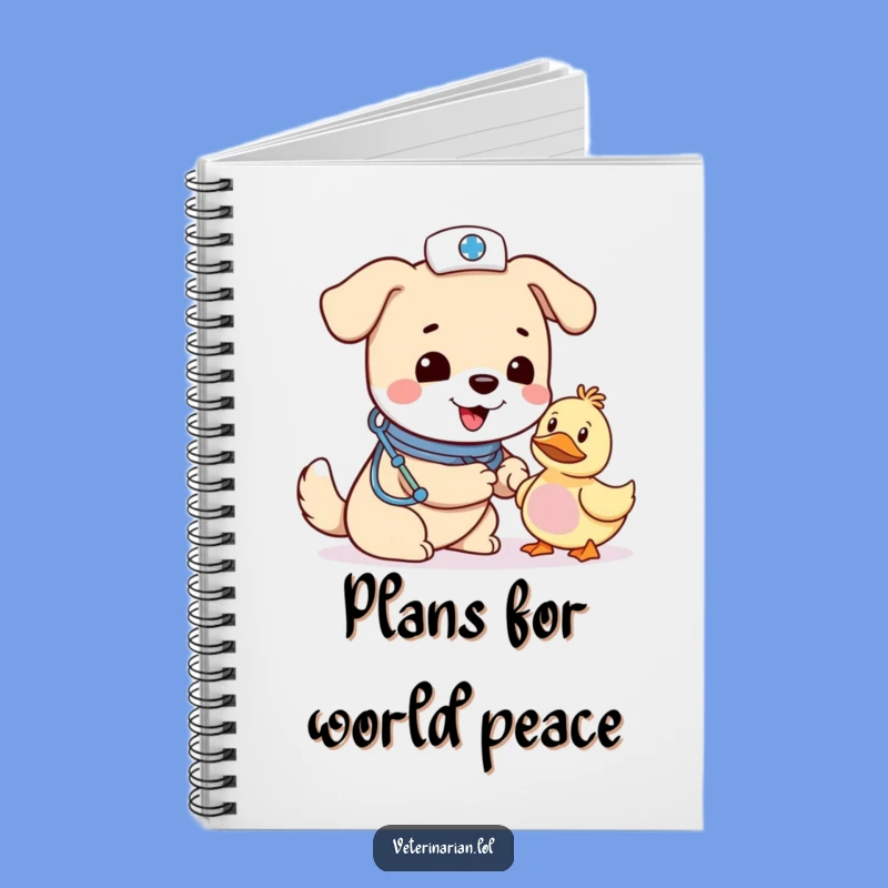 Funny Dog Vet Notebook: Caring Canine & Duck Journal, Ideal Gift