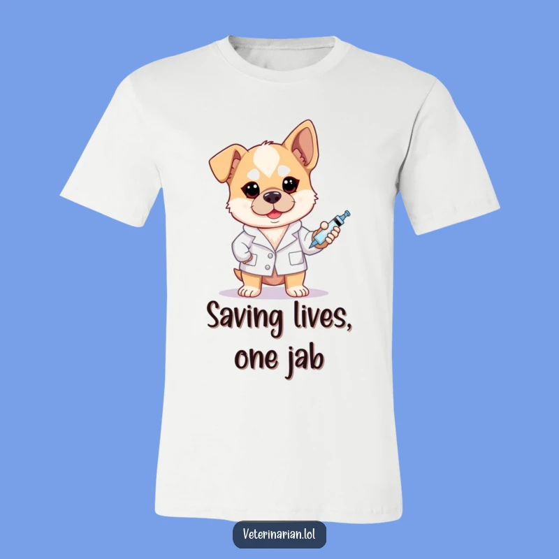 Funny Brave Dog Vet T-Shirt: Wear Your Love for Pets