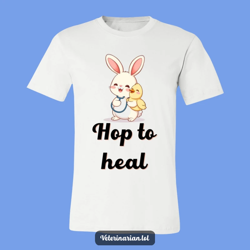 Funny Bunny Vet T-Shirt: Wear Your Love for Animals and Humor