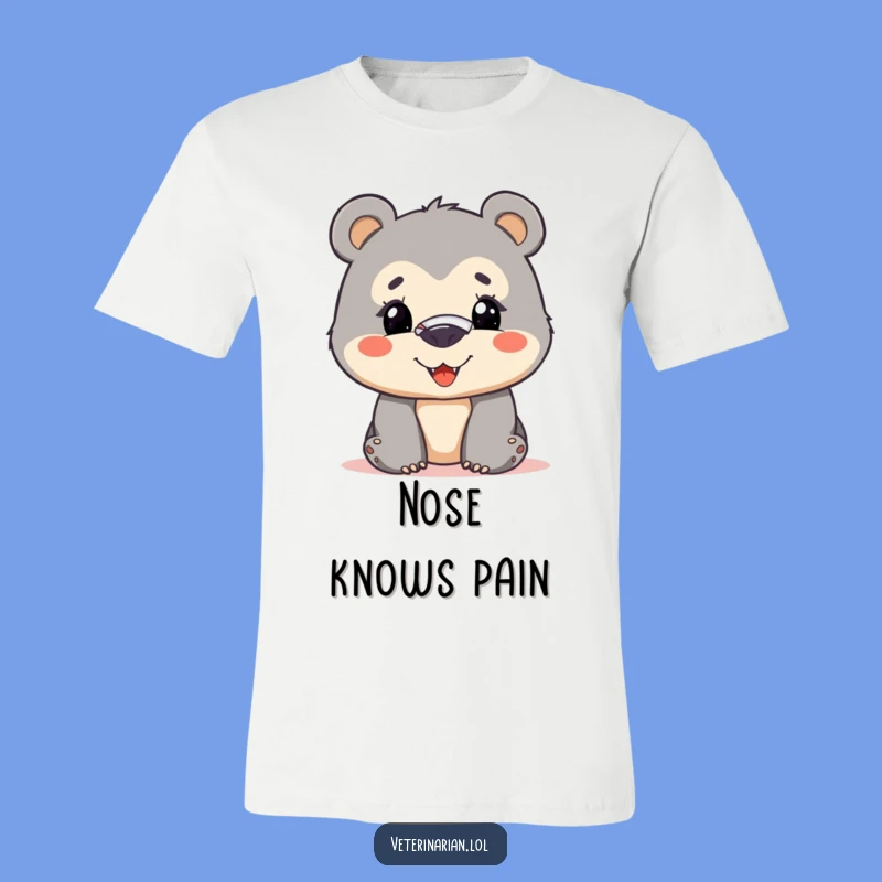Funny Brave Bear Cub T-Shirt: Adorable Cub with Bandage, a Perfect Funny Gift