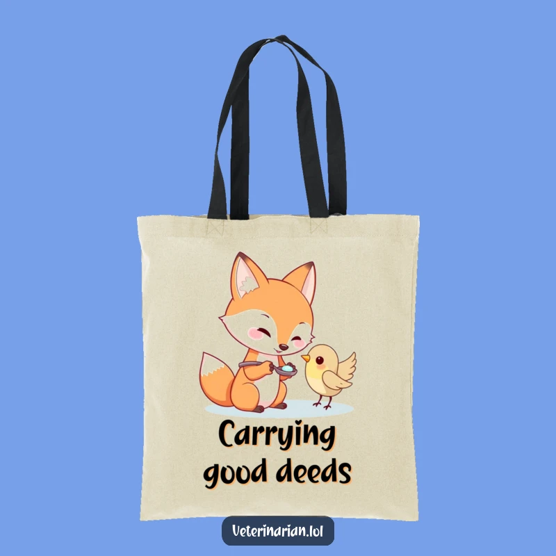 Funny Fox Medicine Tote Bag: Carry Care with This Funny Gift