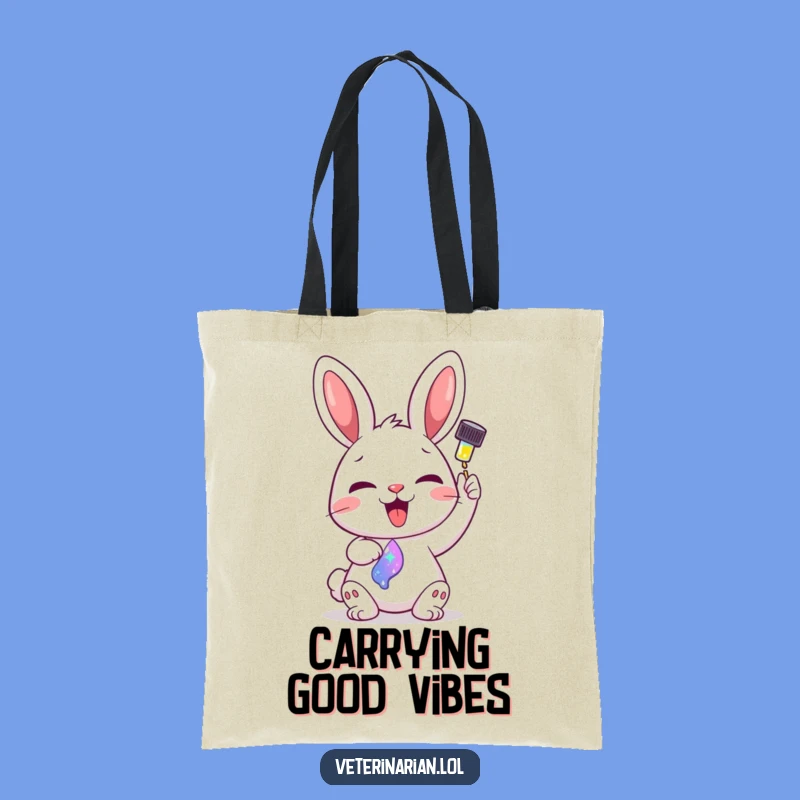 Funny Bunny Potion Tote Bag - Magical Elixir Accessory Gift